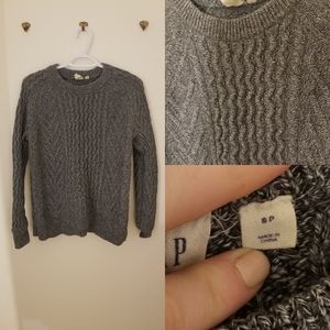 Grey knit sweater